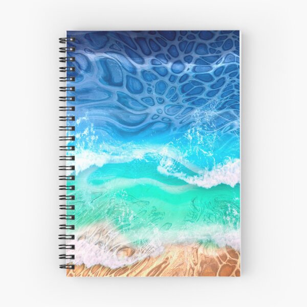 Item preview, Beautiful Beach Inspired Abstract Fluid Art Acrylic Pour Painting designed and sold by CrystalCoast.