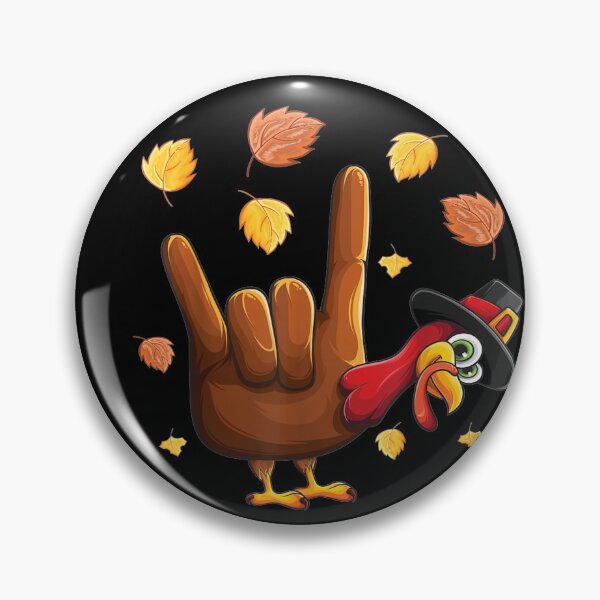 Item preview, American Sign Language I Love You Thanksgiving Turkey  designed and sold by Shopyfine.