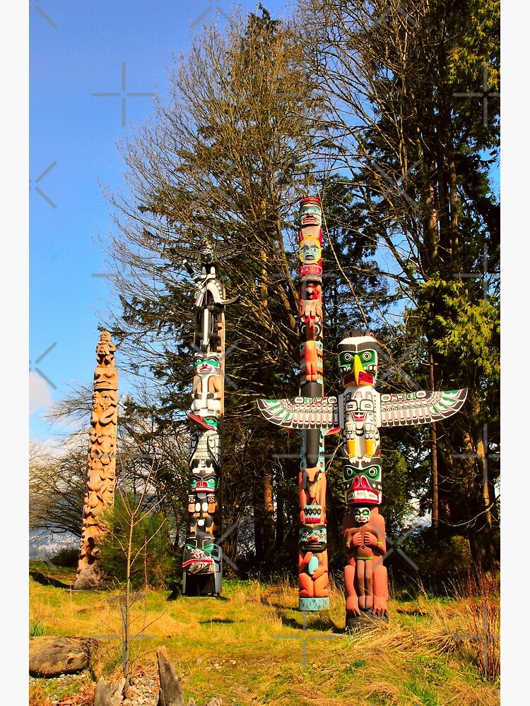 Thumbnail 3 of 3, Poster, Totem Poles designed and sold by MaluC.