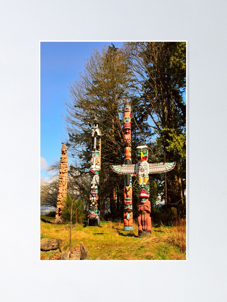Thumbnail 1 of 3, Poster, Totem Poles designed and sold by MaluC.