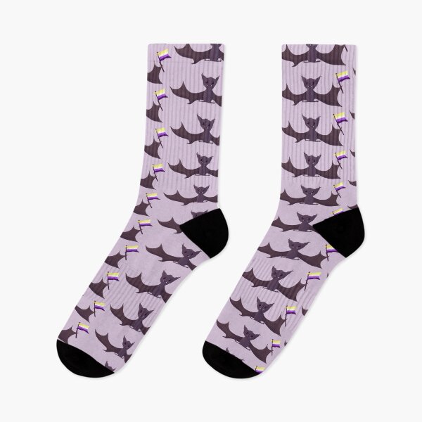 Item preview, Cute Pride Nonbinary Halloween Bat  designed and sold by ForTheFrogWar.