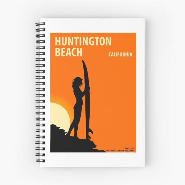 Artikelvorschau, Huntington Beach Kalifornien Vintage Retro Surf USA Reisen Urlaub Sommer Sonnenuntergang Strand entworfen und verkauft von tmartinezta.