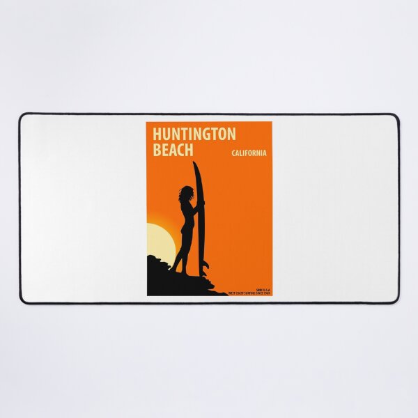 Item preview, Huntington Beach California Vintage Retro Surf USA Travel Vacation Summer Sunset Beach designed and sold by tmartinezta.