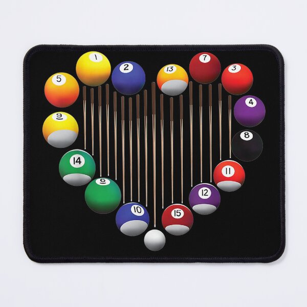 Item preview, Billiard Pool Billiard Ball Billiard player lover heart men designed and sold by KeeganshiAon.