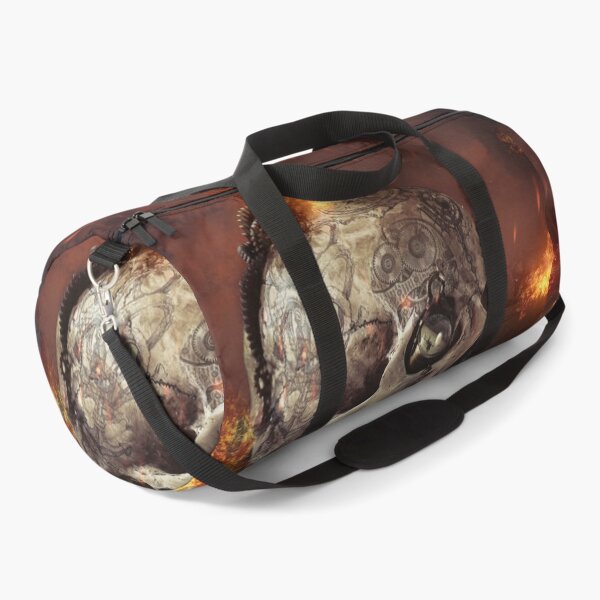 Item preview, Steampunk skull flame tattoo designed and sold by Cinzia Murgia.