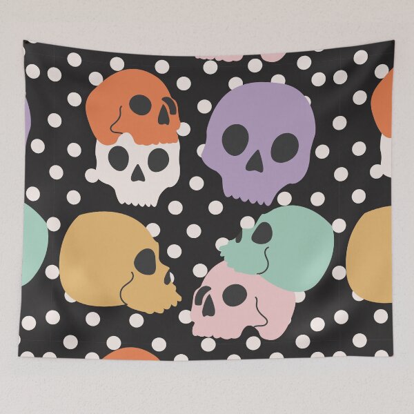 Item preview, Skull and dots designed and sold by racharanha.