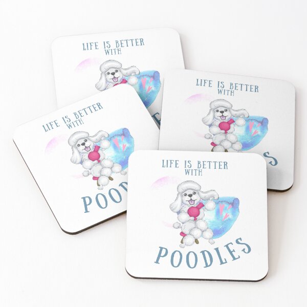 Item preview, Life Is Better With Poodles Around designed and sold by MYNTLYF.