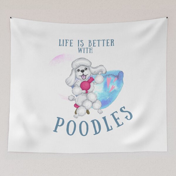Item preview, Life Is Better With Poodles Around designed and sold by MYNTLYF.