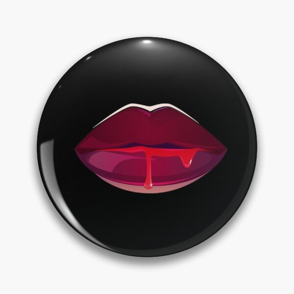 Item preview, Black Lady Vampire Halloween Lips designed and sold by Creepyhollow.