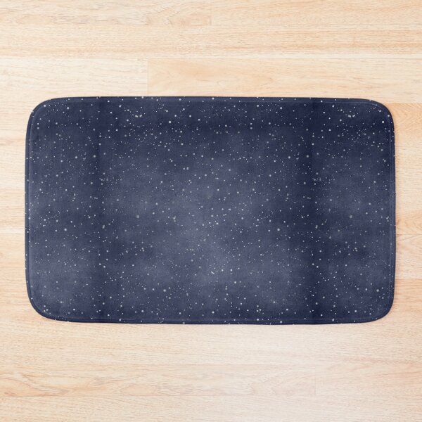 Item preview, Shiny, tiny silver foil stars on a dark blue background designed and sold by AnnieHochmann.