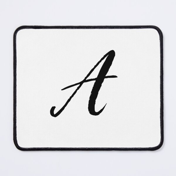 Artikelvorschau, Monogramm in Kursivschrift | Monogrammbuchstabe A entworfen und verkauft von JustSeasons.