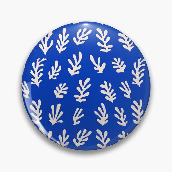 Item preview, Henry Matisse Inspired Seaweed Pattern Azul designed and sold by Wheimay.