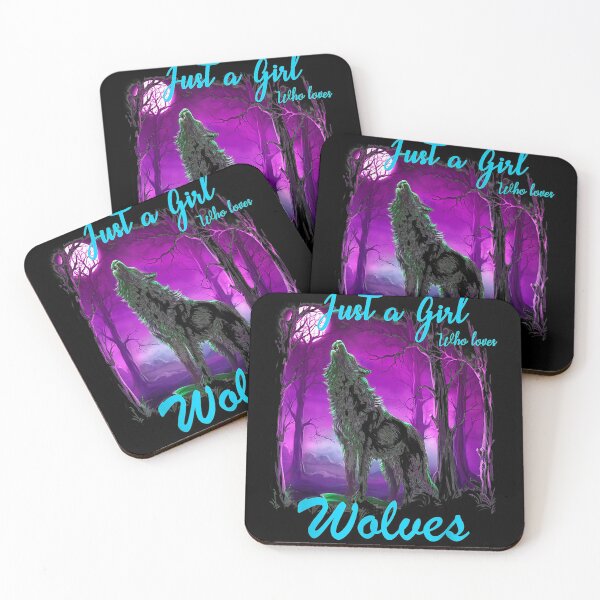 Item preview, Just a Girl Who Loves wolves Wolf for Girls Women designed and sold by KeeganshiAon.
