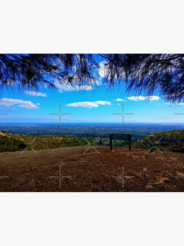 Thumbnail 3 of 3, Sticker, The Long Ridge Lookout | Adelaide | South Australia designed and sold by iwaya-bazaar.