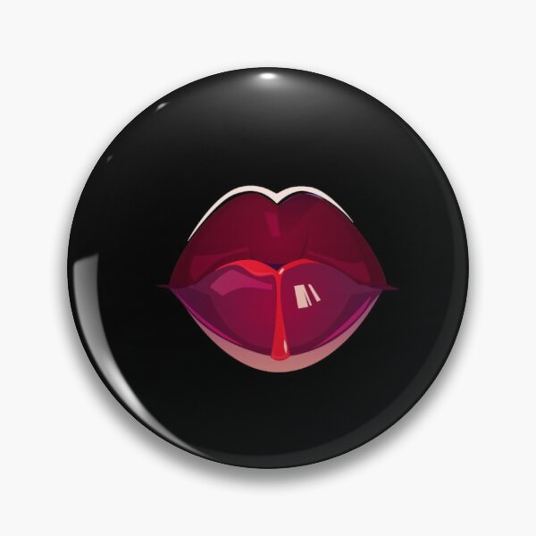 Item preview, Black Lady Vampire Halloween Lips designed and sold by Creepyhollow.
