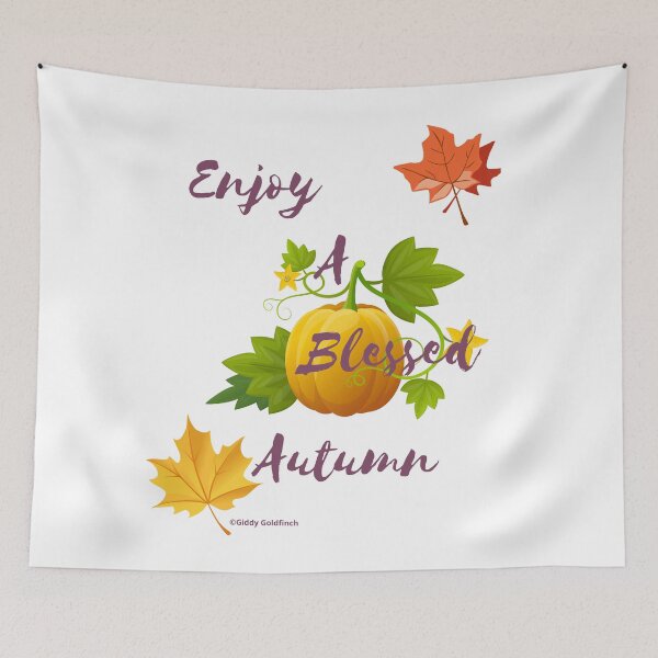 Item preview, Enjoy a Blessed Autumn designed and sold by giddygoldfinch.