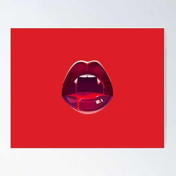 Item preview, Red Lady Vampire Halloween Lips designed and sold by Creepyhollow.