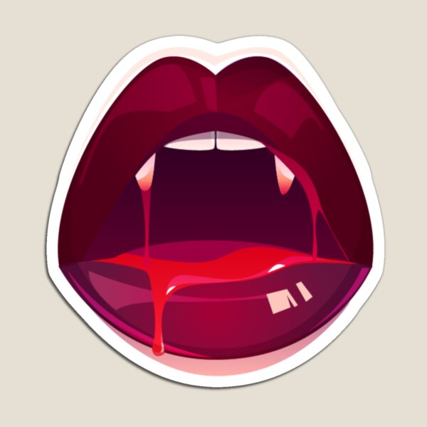 Item preview, Red Lady Vampire Halloween Lips designed and sold by Creepyhollow.