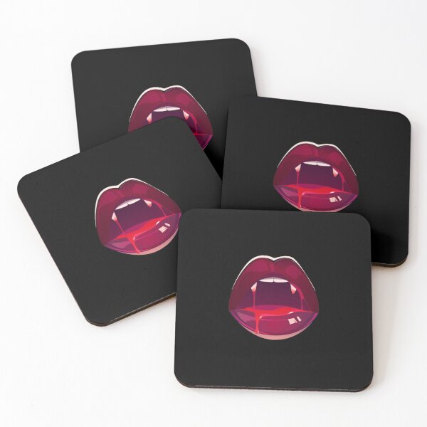 Item preview, Black Lady Vampire Halloween Lips designed and sold by Creepyhollow.