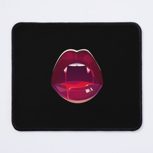 Item preview, Black Lady Vampire Halloween Lips designed and sold by Creepyhollow.