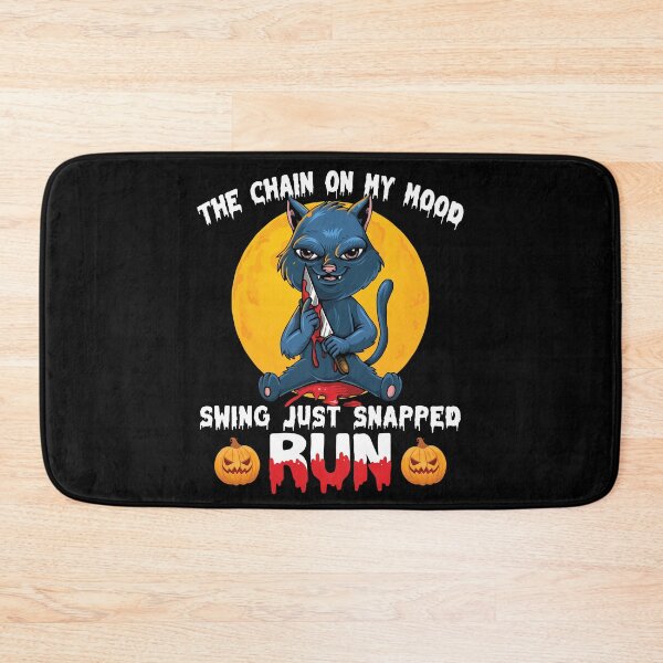Item preview, the chain on my mood swing just snapped run cat halloween designed and sold by ecomdesign.
