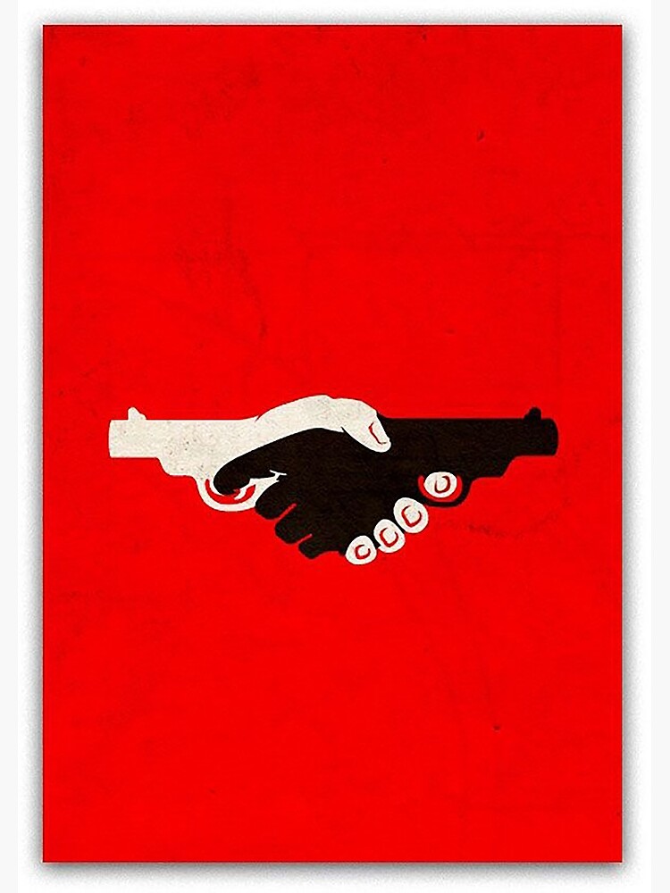 "Guns Handshake Design " Poster for Sale by Alwessam Redbubble