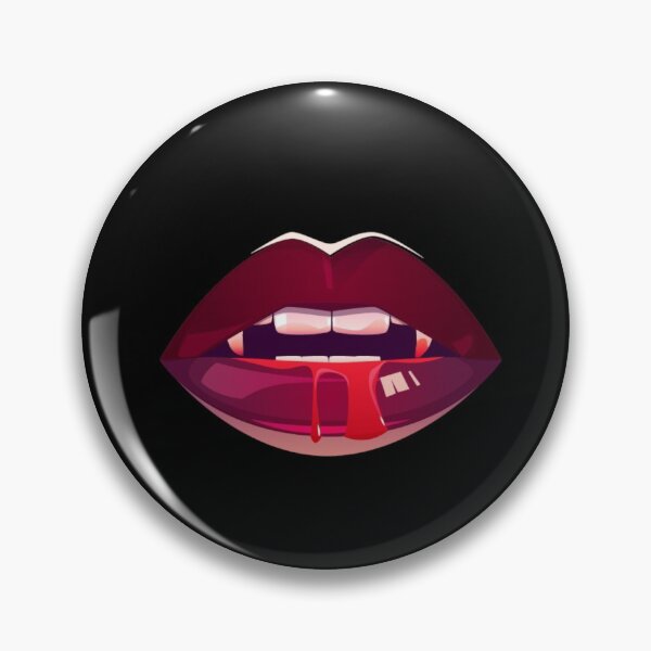 Item preview, Black Lady Vampire Halloween Lips designed and sold by Creepyhollow.