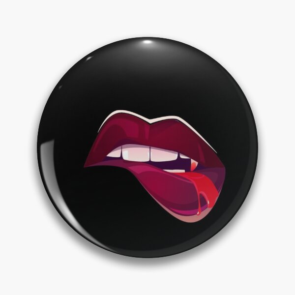 Item preview, Black Lady Vampire Halloween Lips designed and sold by Creepyhollow.