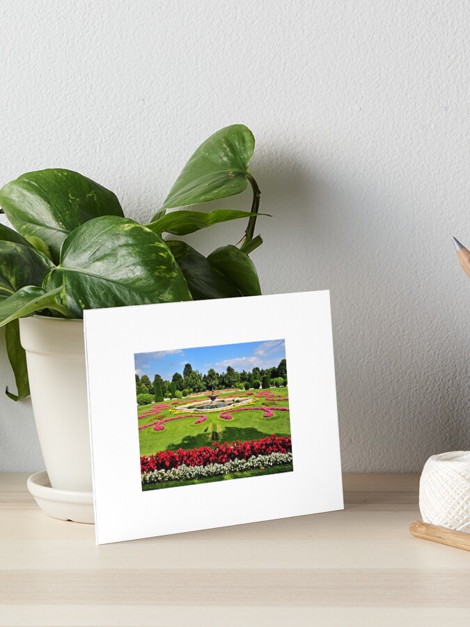 Thumbnail 1 of 2, Art Board Print, Garden at Schonbrunn Palace2 designed and sold by MaluC.