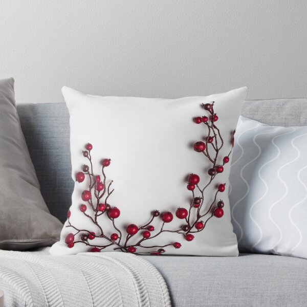 Item preview, Red berries holly on white designed and sold by AnaMOMarques.