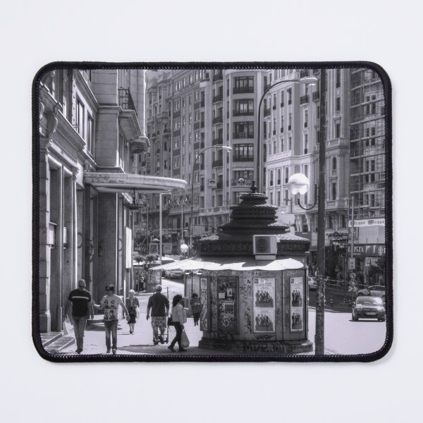 Item preview, Newspaper Stand on the Gran Via - B&W designed and sold by tomg.