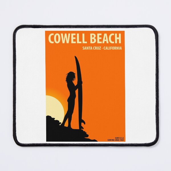Item preview, Cowell Beach Santa Cruz California Vintage Retro Surf USA Travel Vacation Summer Sunset Beach designed and sold by tmartinezta.
