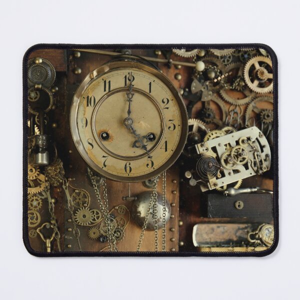 Item preview, Steampunk ancient gears clock designed and sold by Cinzia Murgia.