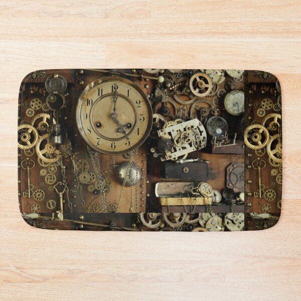 Item preview, Steampunk ancient gears clock designed and sold by Cinzia Murgia.