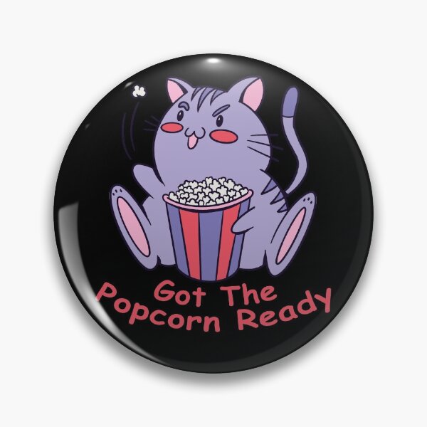 Item preview, Got the popcorn ready cute cat eating popcorn designed and sold by Piztees.