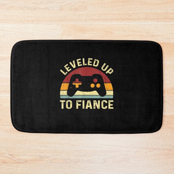Item preview, Leveled Up To Fiance Just Engaged Newly Engaged Couple designed and sold by SeyedshiNaia.
