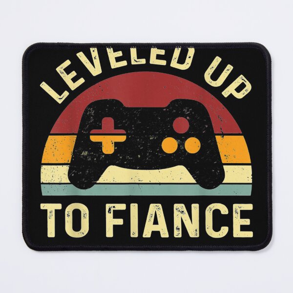 Item preview, Leveled Up To Fiance Just Engaged Newly Engaged Couple designed and sold by SeyedshiNaia.