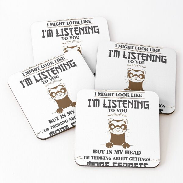 Item preview, I MIGHT LOOK LIKE I'M LISTENING TO YOU BUT IN MY HEAD I'M THINKING ABOUT GETTINGS MORE FERRETS  designed and sold by specialcharms.
