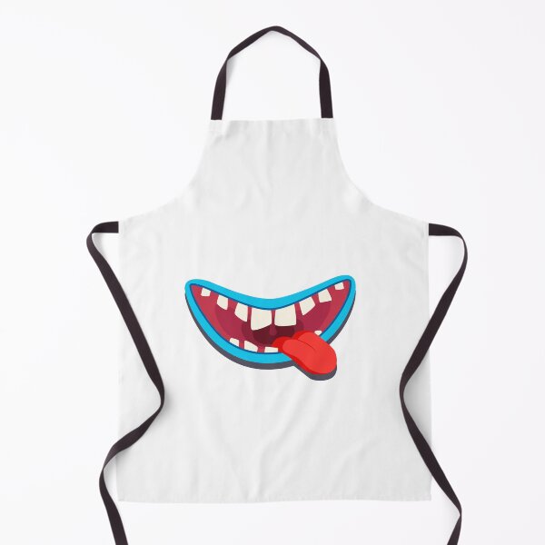 Item preview, Funny Blue Halloween Cartoon Monster Mouth on White designed and sold by Creepyhollow.