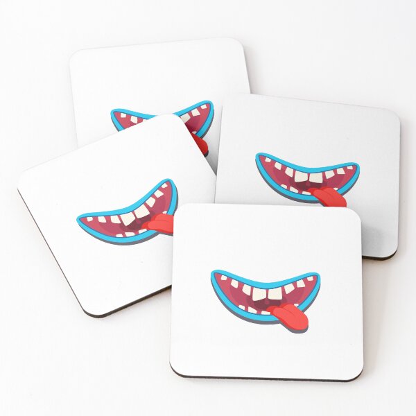 Item preview, Funny Blue Halloween Cartoon Monster Mouth on White designed and sold by Creepyhollow.