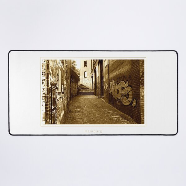 Item preview, Small alley at the port of Hamburg | sepia designed and sold by un-artiges.