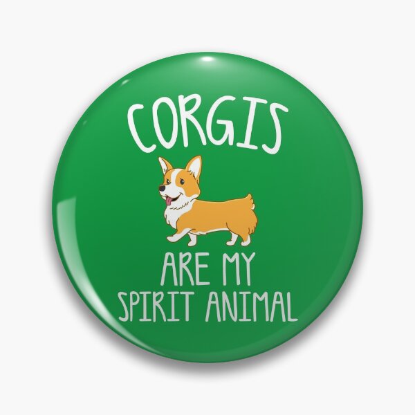 Item preview, Funny Dog Lover Quote Corgis Are My Spirit Animal designed and sold by thecooltable.