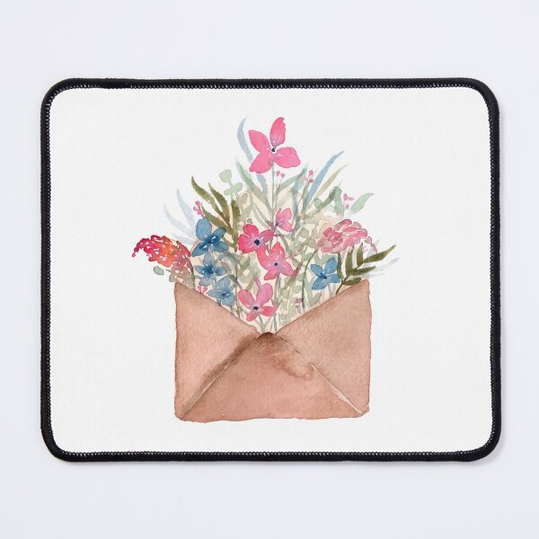 Item preview, Watercolor Envelope with Flowers designed and sold by Harpley Design Studio.