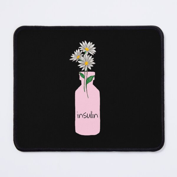 Item preview, Insulin with daisies flower designed and sold by karimaK-71.