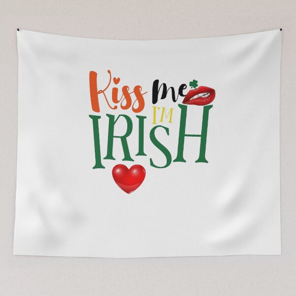 Aperçu de l'œuvre Embrasse moi je suis Irlandais créée et vendue par OliDesigns.