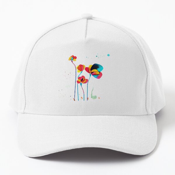 Exotic Watercolor Flower Baseball Cap