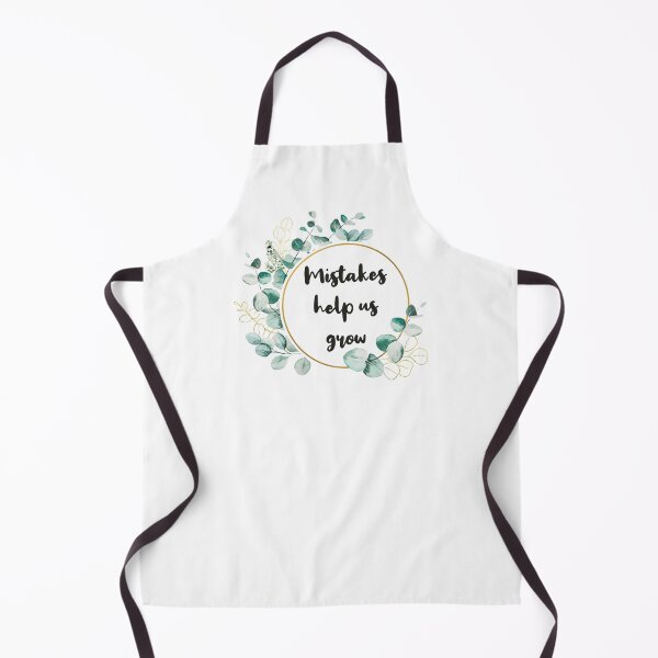 Item preview, Mistakes help us grow aesthetic black typography with winter green leaves detail designed and sold by Deegital18.