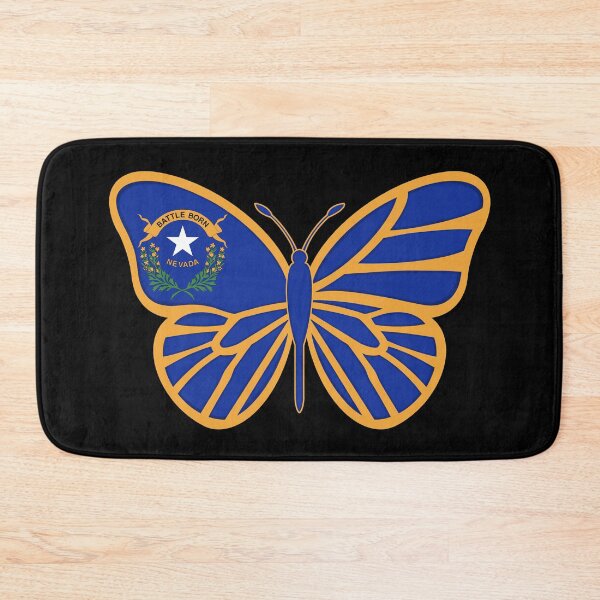 Item preview, State of Nevada Flag Butterfly (Black) designed and sold by Gsallicat.
