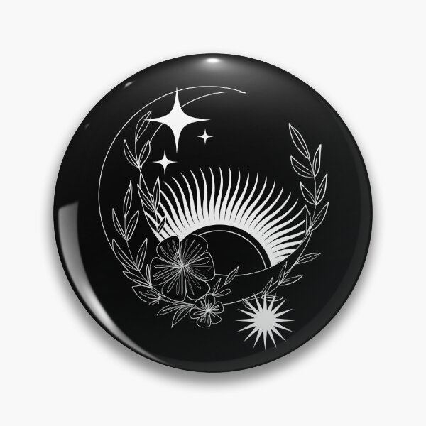 Item preview, Sun & Moon Stars  Floral Line Drawing Design designed and sold by EarthArtDesigns.