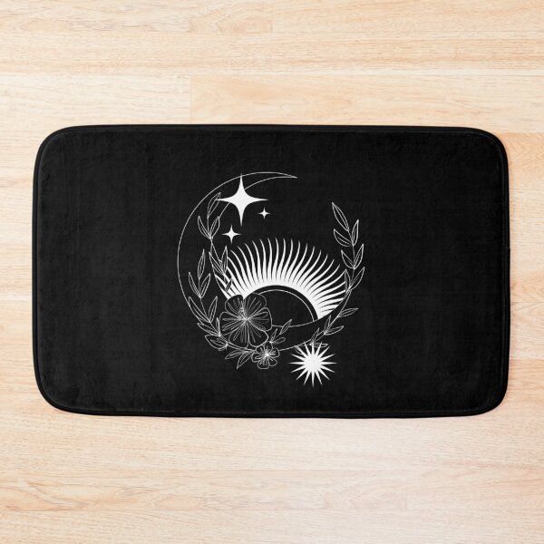 Item preview, Sun & Moon Stars  Floral Line Drawing Design designed and sold by EarthArtDesigns.
